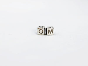 OM BEADS SILVER