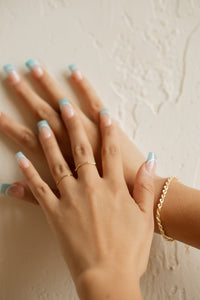 HAMMERED STACKING RING